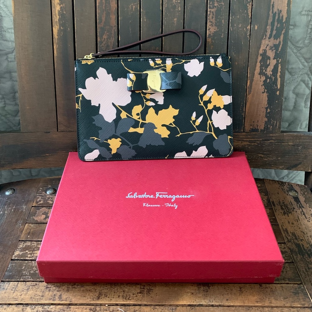 Authentic Ferragamo Wristlet